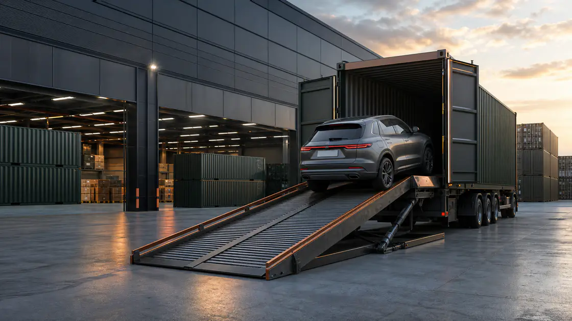 3D Containerverladung für Autoexport