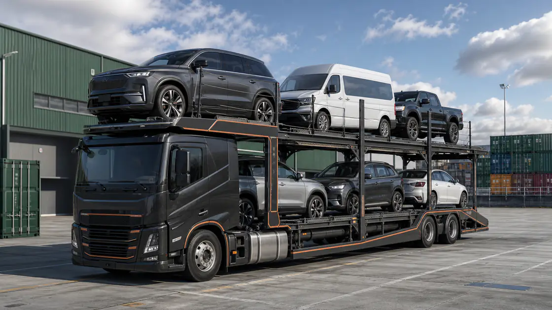 3D Fahrzeugtransporter für Exportfahrzeuge