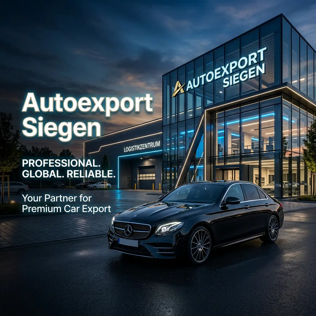3D Logistikzentrum mit Autotransporter für Autoexport Siegen